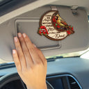 Gift For Mother,Gift For Father,Custom Photo,Memorial,Sad - Memorial Angels Watching Over Me - Personalized Custom Shaped Car Visor Clip