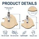 Gift For Mother,Gift For Father,Custom Photo,Memorial,Sad - Memorial Angels Watching Over Me - Personalized Custom Shaped Car Visor Clip