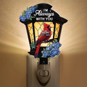 Memorial,Sad,Gift For Yourself,Gift For Daughter,Gift For Son - Memorial Cardinal Lantern - Personalized Plug-in Night Light
