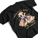 Family, Sad - Memorial I Never Walk Alone My Family Walk With Me - Personalized T Shirt