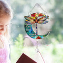 Sad,Memorial,Family,Parents,Gift For Grandparents,Gift For Sibling - Memorial I'm Always With You - Personalized Rainbow Suncatcher With Crystal Ball Prism