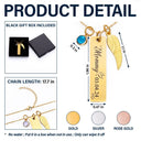 Gift For Mother, Memorial, Love - Memorial Mom Grandma Birth Month Gemstone - Personalized Birthstone Charm Necklace