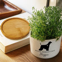 Memorial,Pet Lovers,Pet Mom,Pet Dad,Dog Lovers,Dog Mom,Dog Dad,Sad - Memorial Never Forgotten - Personalized Ceramic Plant Pot