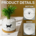 Memorial,Pet Lovers,Pet Mom,Pet Dad,Dog Lovers,Dog Mom,Dog Dad,Sad - Memorial Never Forgotten - Personalized Ceramic Plant Pot