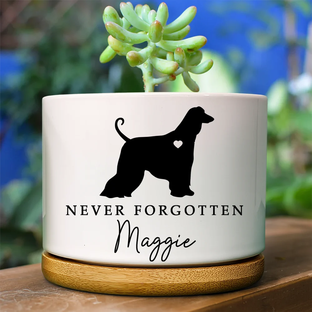 Memorial Never Forgotten - Personalized Ceramic Plant Pot