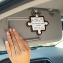 Memorial,Gift For Women,Gift For Men,Family,Sad,Top Market - Memorial Our Missing Piece - Personalized Custom Shaped Car Visor Clip