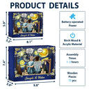 Family,Memorial,Love,Sad,Non-Eng,Vector,Sympathetic - Memorial Still Talk About You Family Starlit Night - Personalized DIY Book Nook Kit