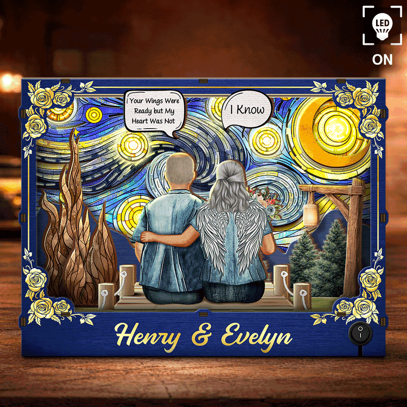Family,Memorial,Love,Sad,Non-Eng,Vector,Sympathetic - Memorial Still Talk About You Family Starlit Night - Personalized DIY Book Nook Kit