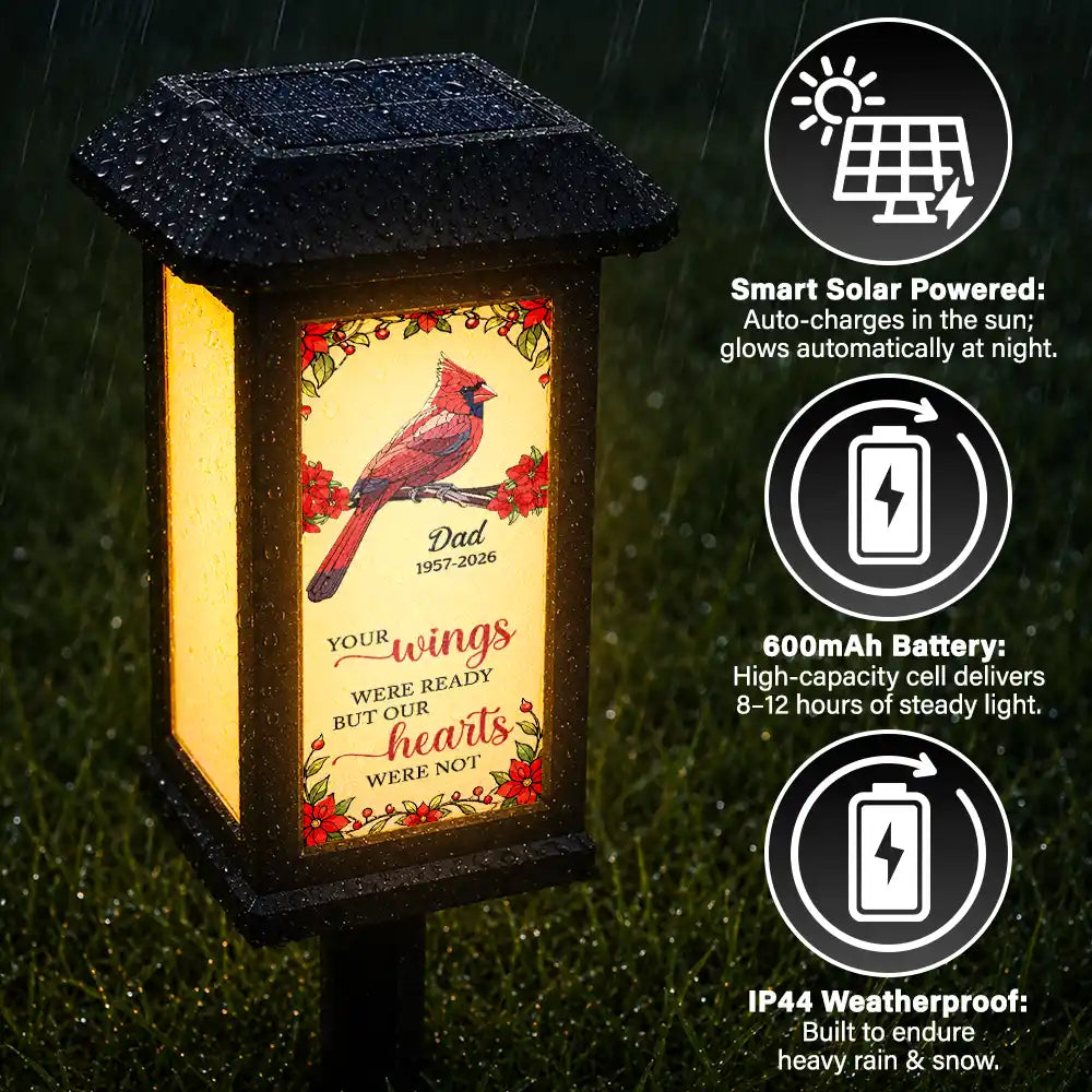 Christmas, Sympathetic, Family, Memorial, Icon - Memorial Those We Love Don't Go Away - Personalized Solar Garden Light