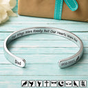 Memorial,Family,Sad - Memorial Your Wings Were Ready - Personalized Bangle Bracelet Cuff