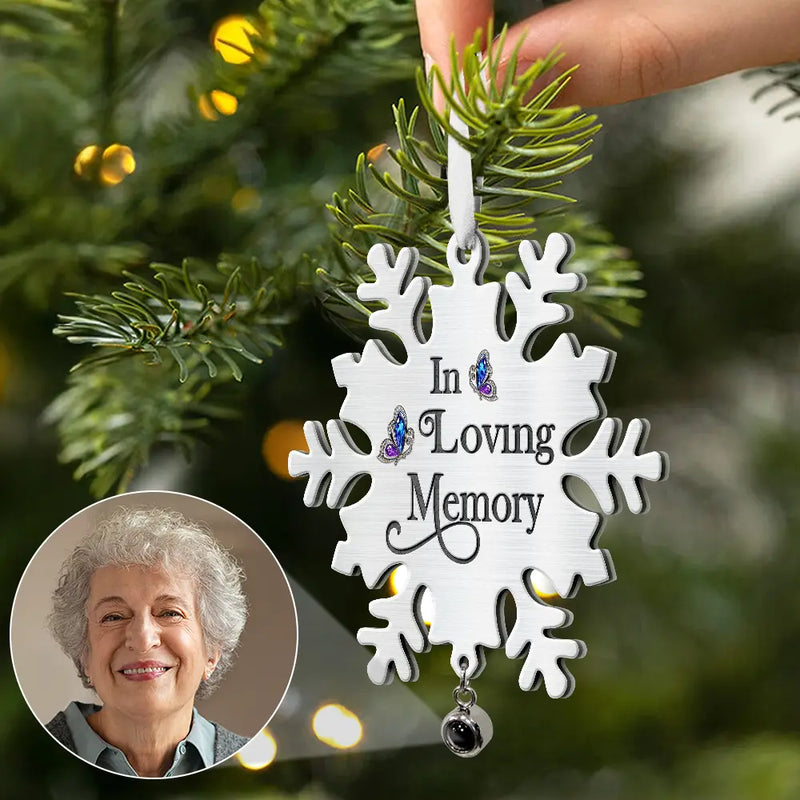 Memorial, Christmas, Family, Parents, Gift For Grandparents, Sad-Custom Photo I'm Always With You Memorial - Personalized Custom Shaped Photo Projection Ornament-KK1363-NAH5215