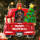 Pet Lovers,Pet Mom,Pet Dad,Dog Lovers,Dog Mom,Dog Dad,Christmas,Happy - Merry Christmas Pet Lovers - Personalized Custom Shaped Acrylic Ornament