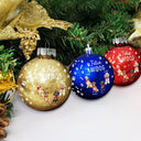 Dog Lovers,Pet Lovers,Happy,Christmas - Merry Woofmas - Personalized Ball Ornament