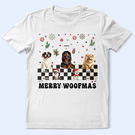 Merry Woofmas Retro - Personalized T Shirt