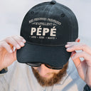 Gift For Yourself,Gift For Men,Gift For Grandpa,Gift For Father,Gift For Mother,Gift For Grandma,Love,French - Mes Personnes Préférées M’Appellent Papa - Casquette En Denim Vintage Délavé Personnalisée