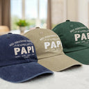 Gift For Yourself,Gift For Men,Gift For Grandpa,Gift For Father,Gift For Mother,Gift For Grandma,Love,French - Mes Personnes Préférées M’Appellent Papa - Casquette En Denim Vintage Délavé Personnalisée