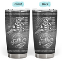 Gift For Father,Gift For Grandpa,Independence Day,Icon,Confident - Metal Effect Best Dad Grandpa Ever - Personalized Tumbler