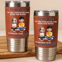 Top Market,Gift For Son,Gift For Children,Proud,Vector - Metal Effect Watching You Be A Dad - Personalized Leather Tumbler