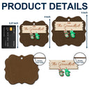 Mittens With Grandkids Names - Christmas Gift For Grandparent - Personalized 2-Layered Wooden Ornament