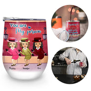 Nous serons amis - Cadeau pour les meilleurs amis, BFF - Verre à vin personnalisé