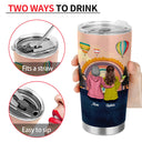 Mère et fille liées ensemble - Verre personnalisé