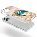Gift For Grandma,Grandma - Grandkids,Grandma's Hobby,Happy - Turtle Stained Glass Mom Grandma - Personalized Clear Phone Case