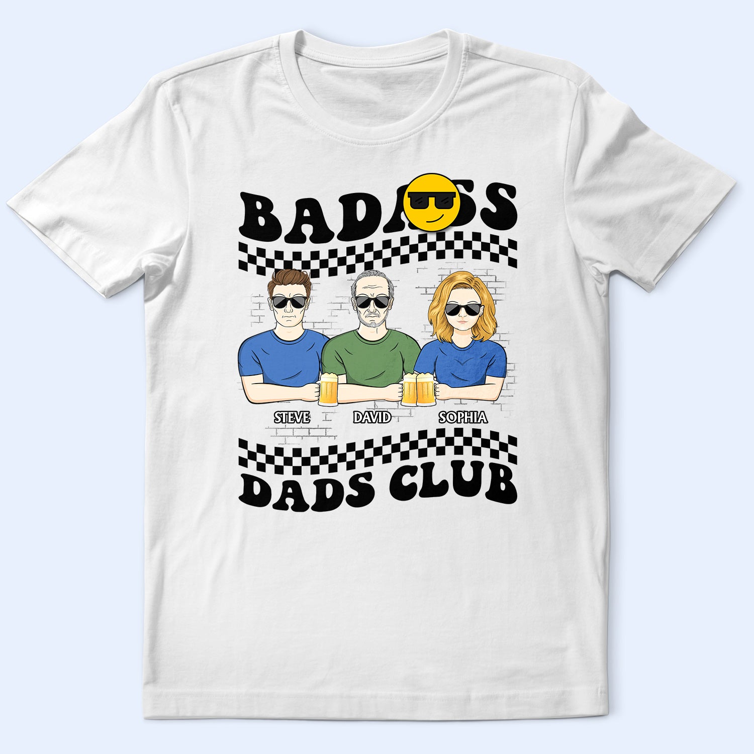 Dads Club - Gift For Father, Dad - Personalized T Shirt