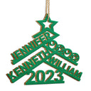 Christmas Family Names Decor - Gift For Family - Personalized Wooden Cutout Ornament