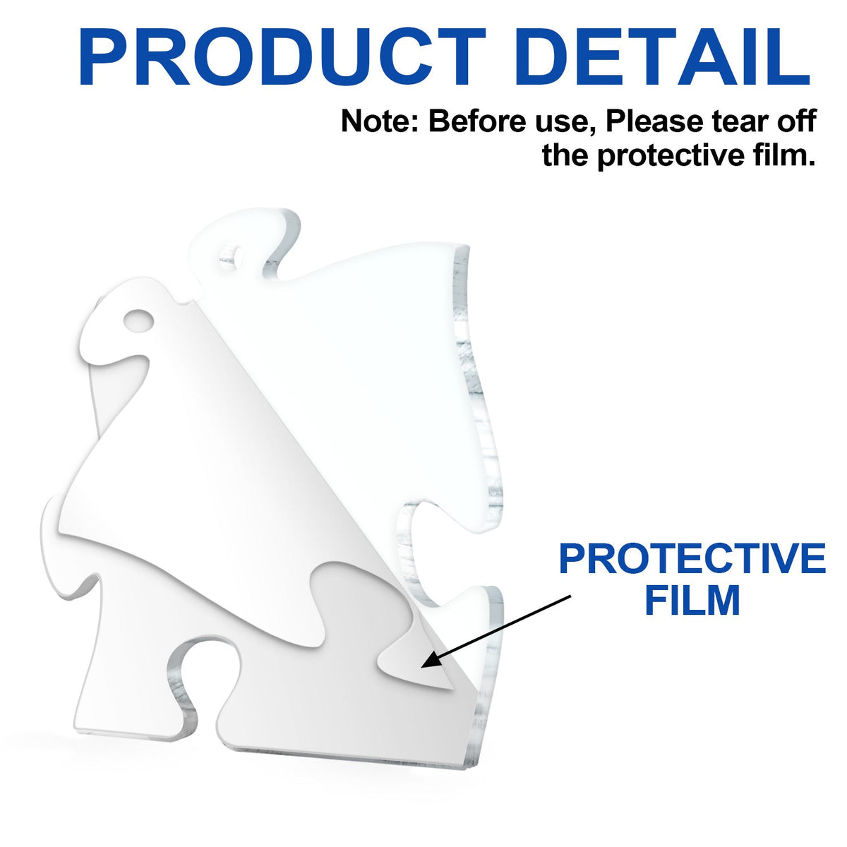 Couple I Love You To Pieces - Christmas Gift For Couples, Lovers, Wife, Husband, Girlfriend, Boyfriend - Personalized Custom Shaped Acrylic Ornament