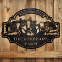 Farm,Happy - Welcome Animals Farm - Personalized Cutout Metal Sign