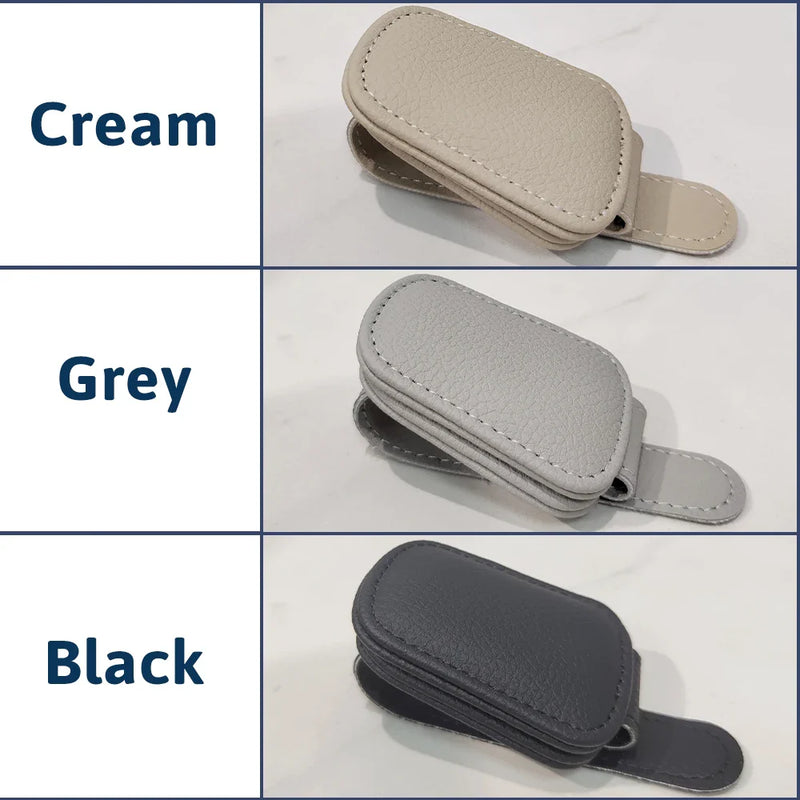 Custom Photo Drive Safe Get Home Daddy, Papa, Husband - Personalized Sunglasses Holder For Car Visor