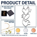 Gift For Couples,Family,Gift For Bestie - Initials Sign Name Family Together - Personalized Letter Necklace