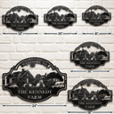 Farm,Happy - Welcome Animals Farm - Personalized Cutout Metal Sign