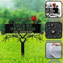 Gift For Couples,Love,Family - Family Together Home Sweet Home - Personalized Metal Garden Stake