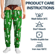 Christmas,Football,Gift For Men,Gift For Yourself,Gifts For Him,Humorous,Icon,Top Market - Gag Gift For Football Baseball Soccer Fan - Personalized Name Number Pajama Pants