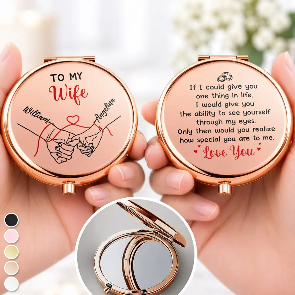 Christmas,Gift For Couples,Gift For Wife,Gifts For Her,Icon,Romantic,Top Market - Anniversary Gift For Wife, Girlfriend - Personalized How Special You Are Compact Mirror