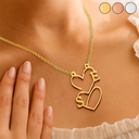 Gift For Couples,Family,Gift For Bestie - Initials Sign Name Family Together - Personalized Letter Necklace