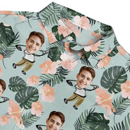 Gift For Men, Gift For Grandpa, Grandpa's Hobby, Dad's Hobby, Gift For Yourself, Funny, Gift For Husband, Gift For Boyfriend, Gift For Father, Sport Dad, Golf - Custom Photo Golf Lovers Funny Art - Personalized Hawaiian Shirt