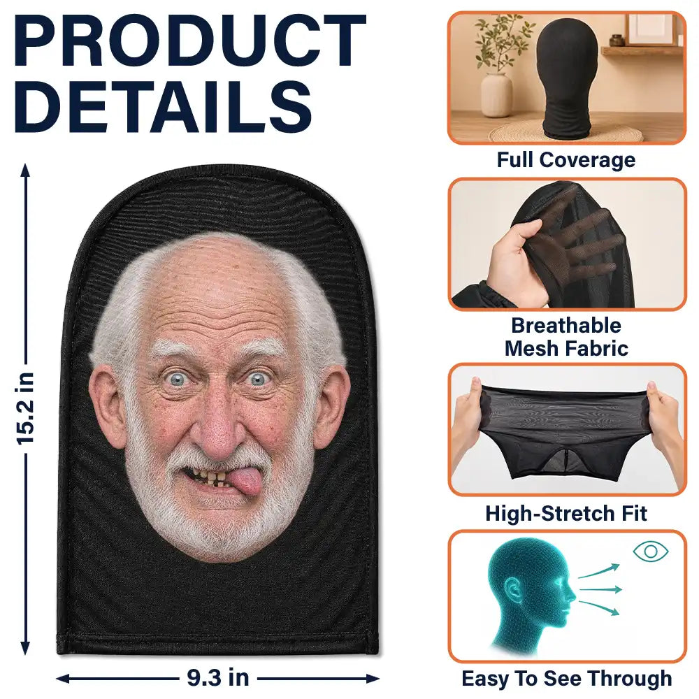 Christmas,Gift For Colleagues,Humorous,Top Market,Vector - Funny White Elephant Gift For Coworkers, Friends - Personalized Ugly Face Balaclava Mask