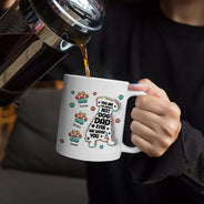 Gift For Yourself, Dog Lovers, Dog Dad, Happy - Happy Father's Day To A Pawsome Dad - 3D Inflated Effect Printed Mug, Personalized White Edge-to-Edge Mug