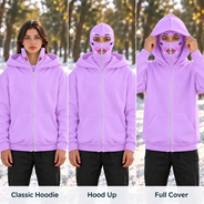 Christmas,Gift For Women,Gift For Yourself,Gifts For Her,Happy,No Custom - Gift For Her, Besties, Daughter - Personalized Glam Face Balaclava Zip Hoodie