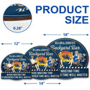 Couple Poolside Paradise - Personalized Custom Shaped Wood Sign