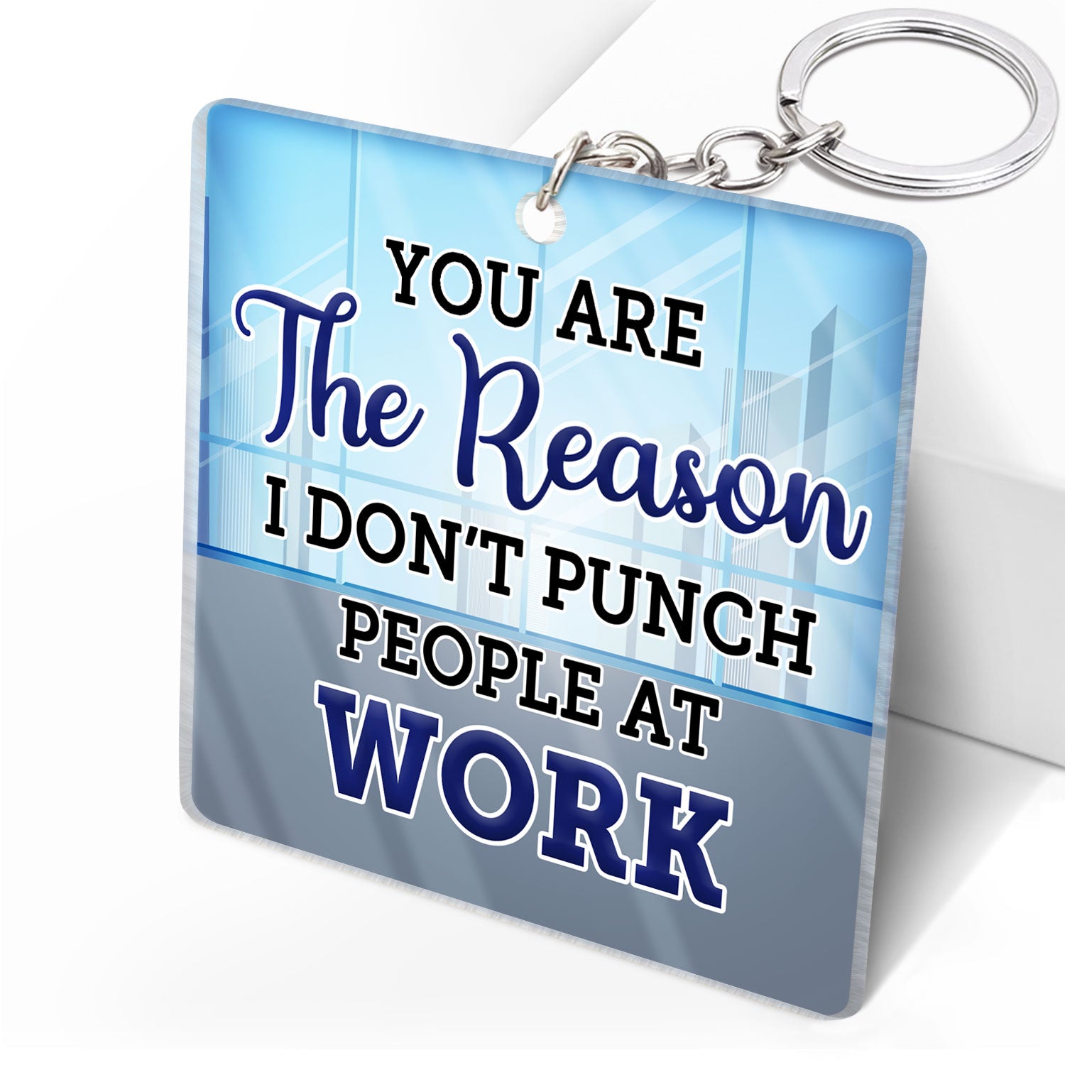 Don't Look Back Engraved Inspirational Keychain Keyring Gifts For Men &  Women