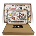 Personalized Deck Grilling Red Listen To The Good Music Custom Classic Metal Signs