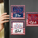 Gift For Mother,Gift For Grandma,Gift For Father,Gift For Grandpa,Independence Day,Top Market,Confident - America Mom Grandma Fireworks Celebration - Personalized Acrylic Magnet