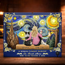 Dog Lovers,Dog Mom,Dog Dad,Love,Happy,Vector - A Woman Man Cannot Survive On Book Alone Dog Mom Dad Starlit Night - Personalized DIY Book Nook Kit