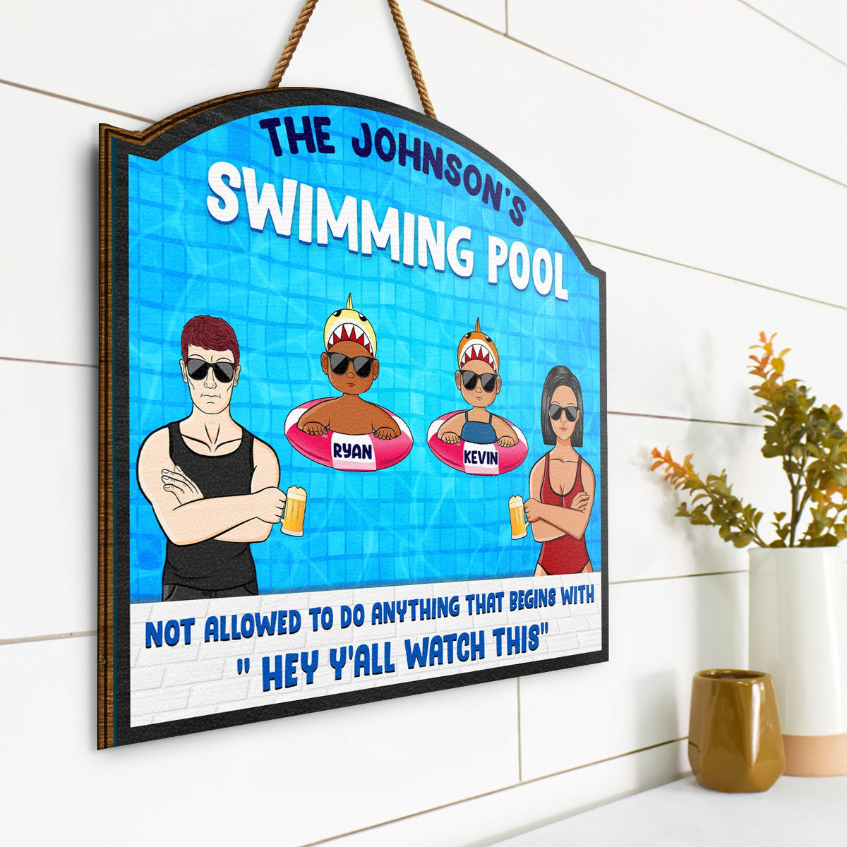 Pool Warning Not Allowed To Do Anything Begins With Watch This Funny
