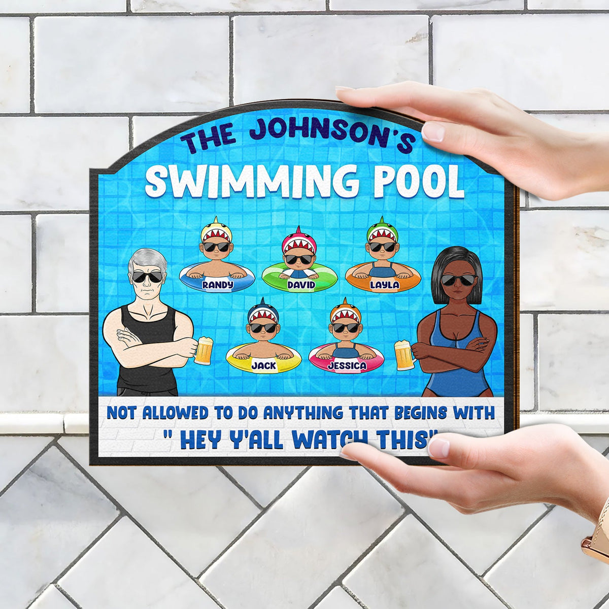 Pool Warning Not Allowed To Do Anything Begins With Watch This Funny