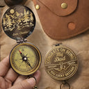 Gift For Husband,Gift For Boyfriend,Gift For Men,Gift For Grandpa,Gift For Father,Gift For Son,Gift For Brothers,Happy,Grateful - Congrats On Being My Dad Grandpa Husband You Lucky Man - Personalized Engraved Brass Compass
