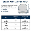 Dog Lovers,Dog Mom,Dog Dad,Dog Couple,Gift For Women,Gift For Men,New baby,Happy - Baby New Best Friend 3D Effect Funny Dog - Personalized Beanie With Leather Patch